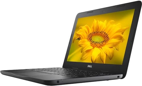 Dell 11'' HD Touchscreen Chromebook, Intel Celeron N Processor Up to 2.47GHz, 4GB Ram, 32GB SSD, HDMI, Super-Fast WiFi, Chrome OS, Pastel Black (Renewed)