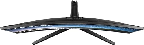 Samsung 27" Curved Monitor with FHD VA Display, AMD FreeSync, Low-Blue Light Mode, Adjustable Tilt, VESA Mount (75x75mm), 1 x HDMI 1.4, 1 x VGA, & Dockztorm USB Port Expander (2025 Latest Model)