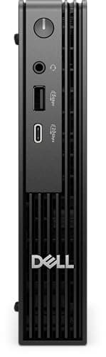 2025 Dell Pro Micro MFF Mini AI PC (Intel 14-Core Ultra 5 235T (> i7-13700), 32GB DDR5, 1TB SSD), QCM1250 (Replace OptiPlex 7000), Tiny Business Desktop, Wi-Fi 6E, RJ45, Bluetooth, 2x DP, Win 11 Pro