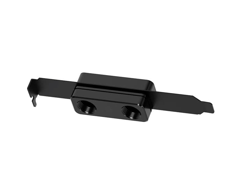 Barrow PCI Slot Pass-Through with Two G1/4 Connections - All Black (GJTPC-01)