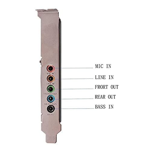 5.1 Internal Sound Card for Windows 10 with Low Profile Bracket, 3D Stereo PCI-E, CMI8738 Chip 32/64 Bit Sound Card PCI, Photo color (500154344)