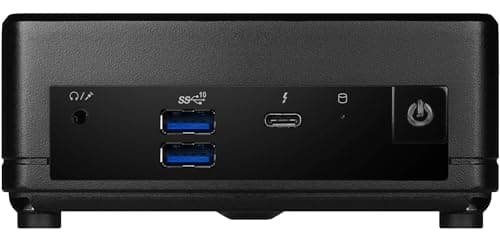 MSI Cubi 5 Mini Desktop (Intel i7-1255U, Intel Iris Xe, 8GB DDR4, 512GB PCIe SSD, Thunderbolt 4, WiFi 6E, Bluetooth 5.3, 65W PSU, 2 RJ-45, 1 Display Port, HDMI, Win 11 Pro) w/DKZ USB Port Expander