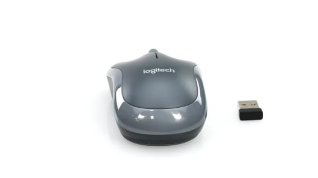 Logitech M185 Wireless Mouse, 2.4GHz with USB Mini Receiver, 12-Month Battery Life, 1000 DPI Optical Tracking, Ambidextrous PC/Mac/Laptop - Swift Grey