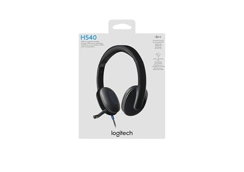 Logitech High-performance USB Headset H540 for Windows and Mac, Skype Certified
