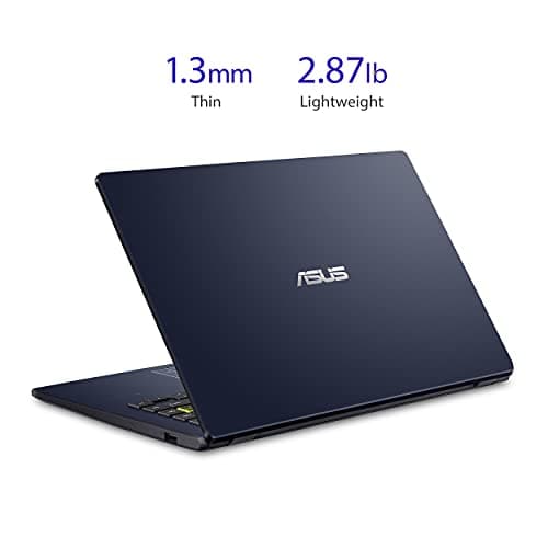 ASUS Vivobook Go 14 L410 Ultra Thin Laptop, 14â€ FHD Display, Intel Celeron N4020 Processor, 4GB RAM, 64GB eMMC, NumberPad, Windows 11 Home in S Mode, 1 Year Microsoft 365, Star Black, L410MA-AH02