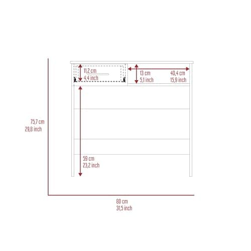 Home Office Set for Enhanced Productivity, Compact Design with Drawer, Desktop, and Five Shelves, Black