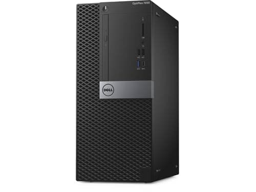 Dell Optiplex 7050 MT Desktop Computer PC, 7050 Mini Tower, Quad Core i5-7500 3.4GHz up to 3.80GHz, 16GB RAM, 512GB SSD, Wireless Keyboard, Win10 pro(Renewed)