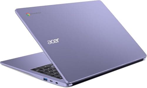 acer Chromebook 315 15.6" FHD, Intel Celeron N4500, 4GB RAM, 128GB Storage (64GB eMMC + 64GB SD Card), Home & Student Laptop, 10-Hr Long Battery Life, Wi-Fi 6, Webcam, Chrome OS, Purple (Renewed)