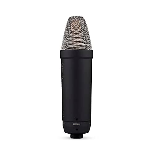 RØDE NT1 5th Generation Large-diaphragm Studio Condenser Microphone with XLR and USB Outputs, Shock Mount and Pop Filter for Music Production, Vocal Recording and Podcasting (Black)