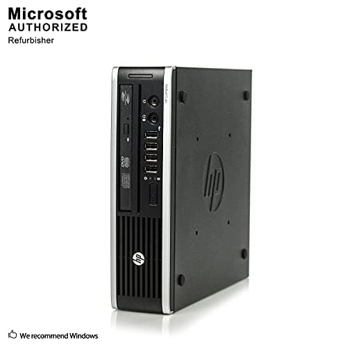 HP Elite 8300 Ultra Slim Desktop Computer, Intel Quad Core i5-3470S CPU, 8GB DDR3, 500GB HDD, USB 3.0, Windows 10 Pro (Renewed)