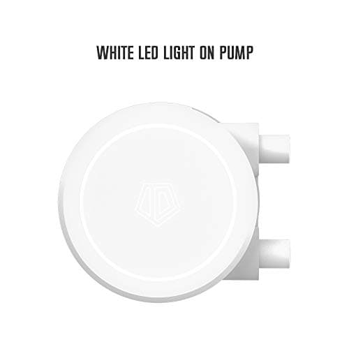 ID-COOLING FROSTFLOW X 240 Snow CPU Water Cooler LGA1700 Compatible AIO Cooler 240mm CPU Liquid Cooler White LED 2x120mm PWM Fans, Intel 1700/1200/115X, AMD AM4/AM5