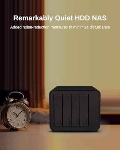 TERRAMASTER F4-212 4 Bay NAS - Quad Core CPU, 2GB DDR4 RAM, Network Attached Storage Personal Cloud with Rich Backup Solutions (Diskless)