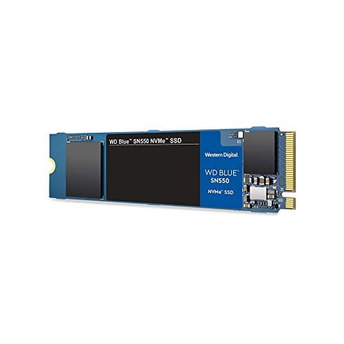 Western Digital 500GB WD Blue SN550 NVMe Internal SSD - Gen3 x4 PCIe 8Gb/s, M.2 2280, 3D NAND, Up to 2,400 MB/s - WDS500G2B0C