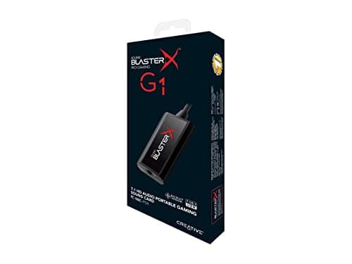 Creative Sound BlasterX G1 7.1 Portable HD Gaming USB DAC and Sound Card (70SB171000000)