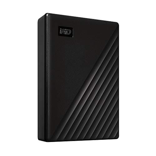 WD 5TB My Passport, Portable External Hard Drive, Black, backup software with defense against ransomware, and password protection, USB 3.1/USB 3.0 compatible - WDBPKJ0050BBK-WESN