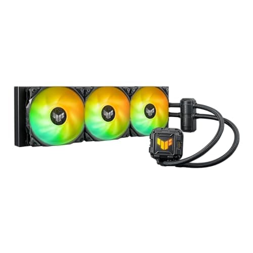 ASUS TUF Gaming LC II 360 ARGB All-in-One Liquid CPU Cooler with Aura Sync, 3X TUF Gaming 120mm ARGB Radiator Fans, Reinforced Tubing, and 6-Year Warranty;Widely Compatible with Latest Intel&AMD CPUs