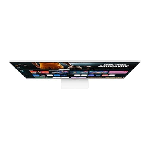 SAMSUNG 32-Inch M7 (M70D) Series 4K UHD Smart Monitor with Streaming TV, Speakers, HDR10, USB-C, Multiple Ports, Gaming Hub, SolarCell Remote, Vision Accessibility Tools, LS32DM703UNXZA, 2024, White