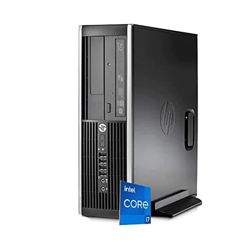 HP Elite 6300 SFF Small Form Factor Business Desktop Computer, Intel Quad-Core i7-3770 up to 3.9Ghz CPU, 16GB RAM, 256GB SSD, DVD, USB 3.0, Windows 10 Professional (Renewed)