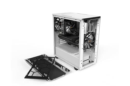 be quiet! Pure Base 500 ATX Midi Tower PC Case | Two Pre-Installed Silent Wings 2 Fans| White | BG035