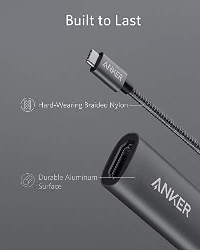 Anker USB C to HDMI Adapter (4K@60Hz), 310 USB-C Adapter (4K HDMI), for MacBook Pro, MacBook Air, iPad Pro, Pixelbook, XPS, Galaxy, and More(Compatible with Thunderbolt 3 Ports)