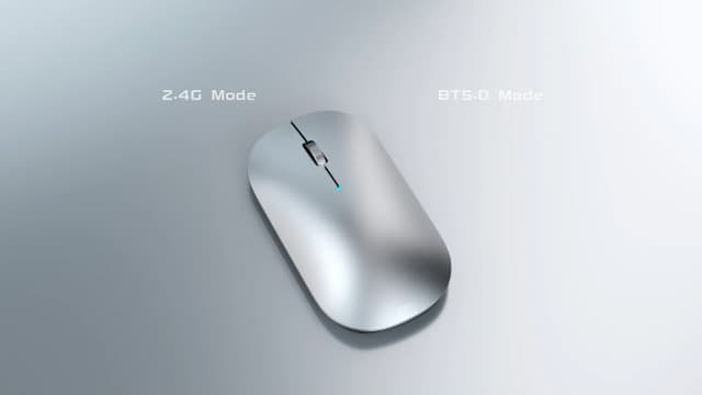 TECKNET Wireless Mouse, BT5.0/3.0 2.4GHz Silent Computer Mouse with USB Receiver,4000DPI Rechargeable Portable Bluetooth Mouse for Laptop/MacBook/Pro/iPad/Windows