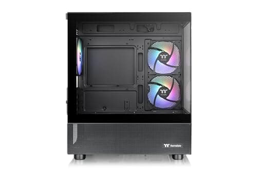 Thermaltake View 170 TG ARGB Black Micro-ATX Case; 3x120mm ARGB Fans Included; Supports Up to 280mm Radiator; Front & Side Dual Tempered Glass Panel; CA-1Z4-00M1WN-00; 3 Year Warranty
