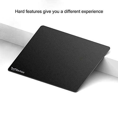 Mouse Pad, Resin Hard Surface Mouse Mat Polymer Silicone Bottom Gaming Mousepad No Smell Waterproof for Games, Office 24 x 20cm (9.5 x 7.8in)