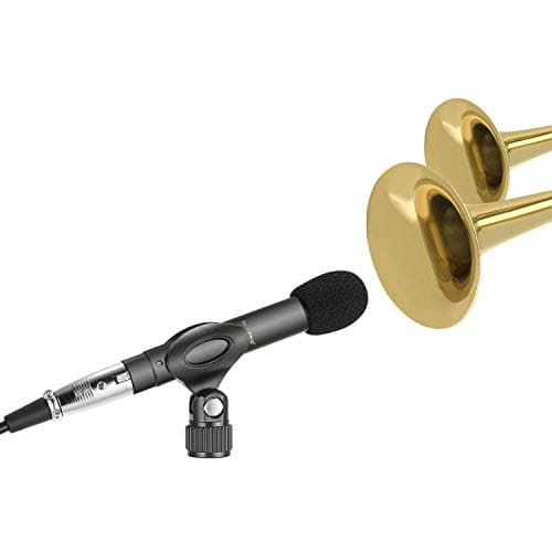 NEEWER 2-Pack Pencil Stick Condenser Mic with Interchangeable Omni Cardioid and Super Cardioid Capsules Foam Windscreens Mic Clip and Carrying Case for Acoustic Woodwind Instruments
