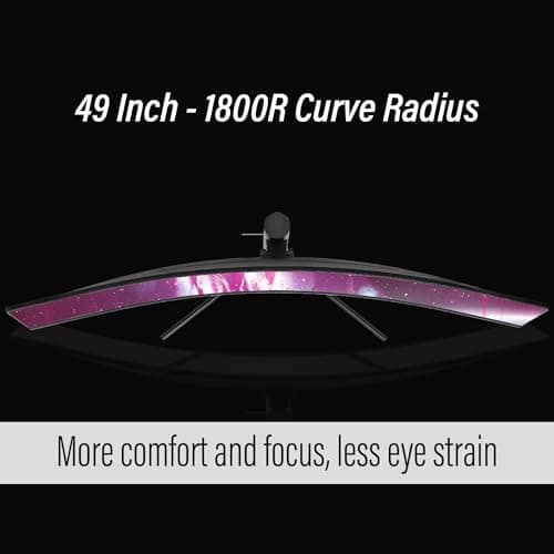 Deco Gear 49" Curved Ultrawide Gaming Monitor | 32:9 | 3840x1080 | 144Hz | 3000:1 | E-LED | 2 HDMI | 2 Display Port