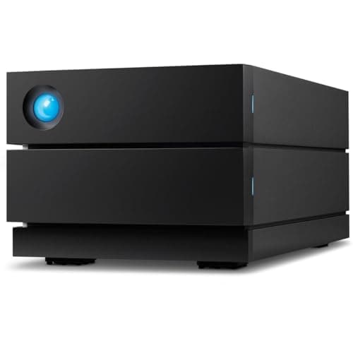 LaCie 2big RAID 8TB External Hard Drive Desktop HDD – USB-C, 7200 RPM Enterprise Class Drives, for Mac and PC Desktop, Rescue Services (STHJ8000800)