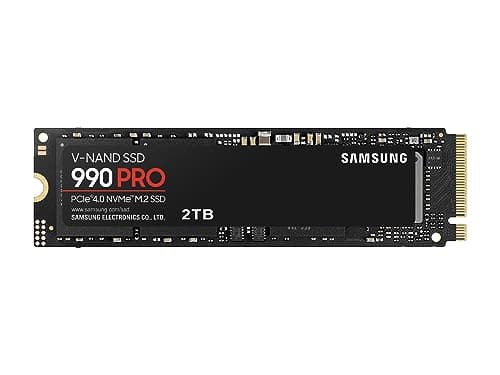 Samsung 990 PRO SSD NVMe M.2 PCIe Gen4, M.2 2280 Internal Solid State Hard Drive, Seq. Read Speeds Up to 7,450 MB/s for High End Computing, Gaming, and Heavy Duty Workstations, MZ-V9P2T0B/AM