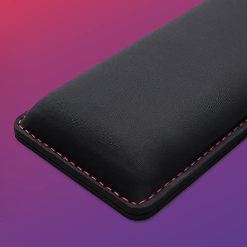 HyperX Wrist Rest - Full Sized - Cooling Gel - Memory Foam - Anti-Slip - Ergonomic - Keyboard Accessory, Black
