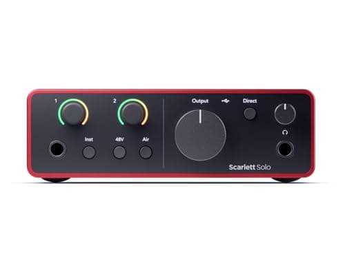 AudioDeluxe Focusrite Scarlett Solo (4th Gen) USB Audio Interface and Waves Musicians 2 Bundle