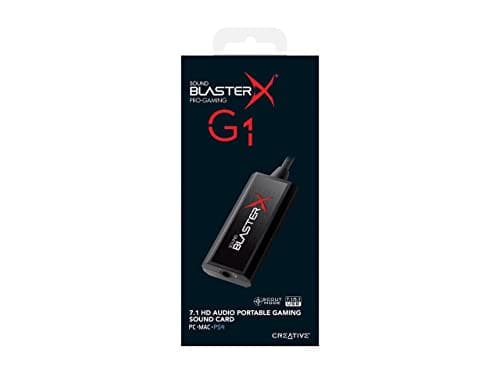 Creative Sound BlasterX G1 7.1 Portable HD Gaming USB DAC and Sound Card (70SB171000000)
