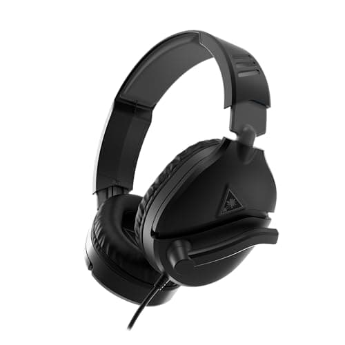 Turtle Beach Recon 70 Multiplatform Gaming Headset for PS5, PS4, Xbox Series X|S, Xbox One, PC & Mobile w/ 3.5mm Wired Connection - Flip-to-Mute Mic, 40mm Speakers, Lightweight Design, Black