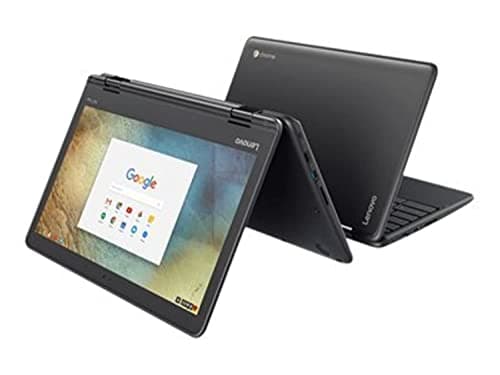 Lenovo 11.6" 300e Chromebook Touchscreen LCD 2 in 1- MediaTek M8173C Quad-core 2.1GHz 4GB LPDDR3 32GB Flash Memory Chrome OS Model 81H00000US (Renewed)
