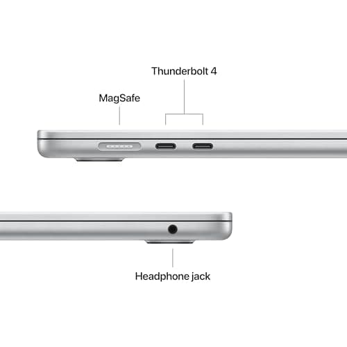 Apple 2025 MacBook Air 15-inch Laptop with M4 chip: Built for Apple Intelligence, 15.3-inch Liquid Retina Display, 16GB Unified Memory, 256GB SSD Storage, 12MP Center Stage Camera, Touch ID; Silver