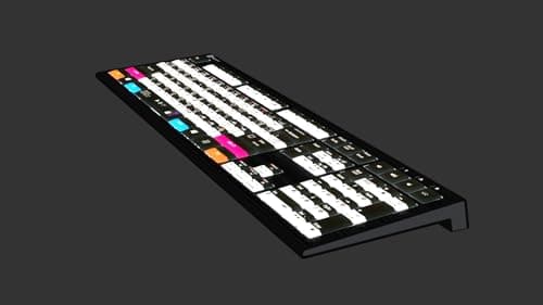 Logickeyboard Backlit 'Astra2' Filmmaker Keyboard • Combo-Designed for Both Adobe Premiere Pro & After Effects on Windows PC • p/n LKB-AEPP-A2PC-US
