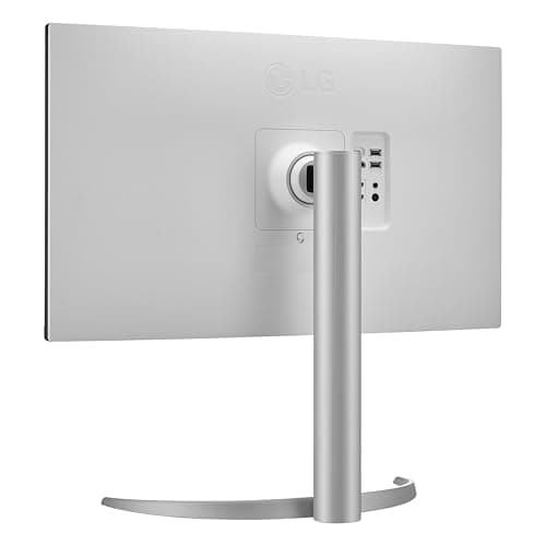 LG 27UP850K-W 27-inch Ultrafine 4K UHD (3840 x 2160) IPS Computer Monitor, 60Hz, 5ms, DisplayHDR 400, Built-in Speaker, HDMI, DisplayPort, USB Type-C 90W PD, Tilt/Height/Pivot Adjustable Stand, White