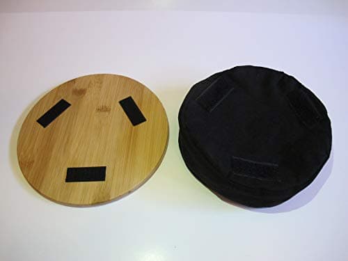 MOJO Beanbag Ergonomic Mousepad - Comfortable Mouse Pad for Sofa, Bed, Lap, Couch, and Anywhere Else (Bamboo Wood)