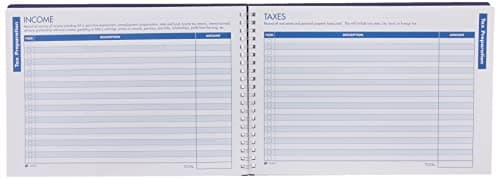 Adams Home Office Budget Book, Weekly/Monthly Format, 10 x 7 Inches, White (AFR31),ABFAFR31