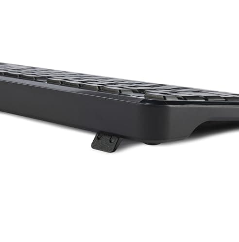 Amazon Basics 2.4GHz Wireless Keyboard and Mouse Combo, Quiet and Compact US Layout, Unifying USB Receiver, Black