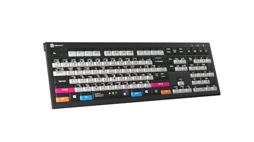 Logickeyboard Backlit 'Astra2' Filmmaker Keyboard • Combo-Designed for Both Adobe Premiere Pro & After Effects on Windows PC • p/n LKB-AEPP-A2PC-US