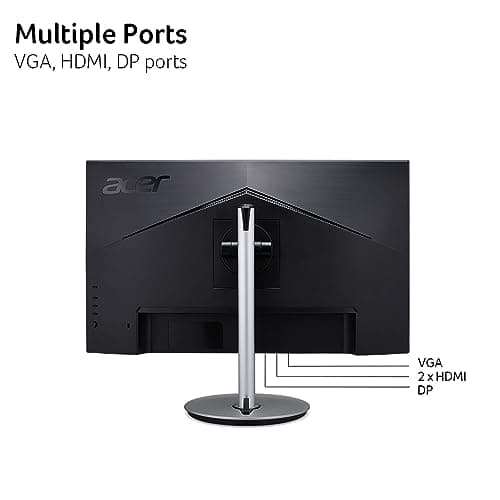 acer CB272U Ebmiiprx 27" WQHD 2560 x 1440 Home Office Monitor | AMD FreeSync | 1ms VRB | 100Hz | Zero Frame | Height Adjustable Stand with Swivel, Tilt & Pivot (Display Port 1.2 & 2 x HDMI 2.0 Ports)