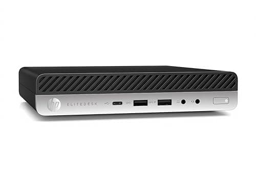 HP EliteDesk 800 G3 Mini Desktop Computer, Intel Quad-Core i5-6500T, 16GB DDR4 RAM, 256GB SSD, Keyboard&Mouse, VGA, DP, Windows 10 Pro (Renewed)