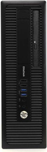 HP EliteDesk 800 G1 SFF Desktop PC with New 24" FHD Monitor and RGB Speakers PC Set, Core i5, 16GB RAM, 1TB SSD, Mouse & Keyboard, Windows 10 Pro (Renewed)