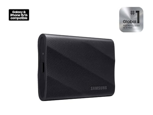 SAMSUNG T9 Portable SSD 4TB, USB 3.2 Gen 2x2 External Solid State Drive, Seq. Read Speeds Up to 2,000MB/s for Gaming, Students and Professionals,MU-PG4T0B/AM, Black (pack of 1)