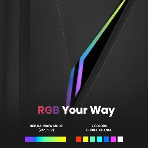 Zalman Raven ATX Mid Tower PC Case - RGB Lighting Strip, Full Tinted Tempered Glass Side Panel, 1 x Pre-Installed 120mm Fan, USB 3.0, Desktop Gaming Computer Case