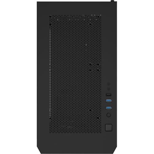 Montech AIR 100 ARGB Micro-ATX Tower with Four ARGB Fans Pre Installed, Ultra-Minimalist Design, Fine Mesh Front Panel, High Airflow, Unique Side Swivel Tempered Glass, Black
