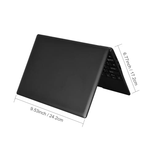 10.1Inch Laptop,Quad-Core Processor with Android 12.0 OS,2GB RAM,64GB EMMC,Built-in Camera,WiFi,USB Interface,Tpye-C Charging for Learning and Entertainment (Black 2GB+64GB)